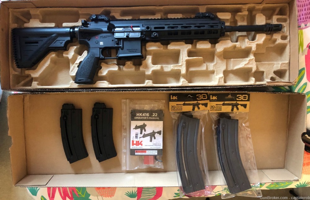 HK 416 22LR New in box with three extra magazines-img-2
