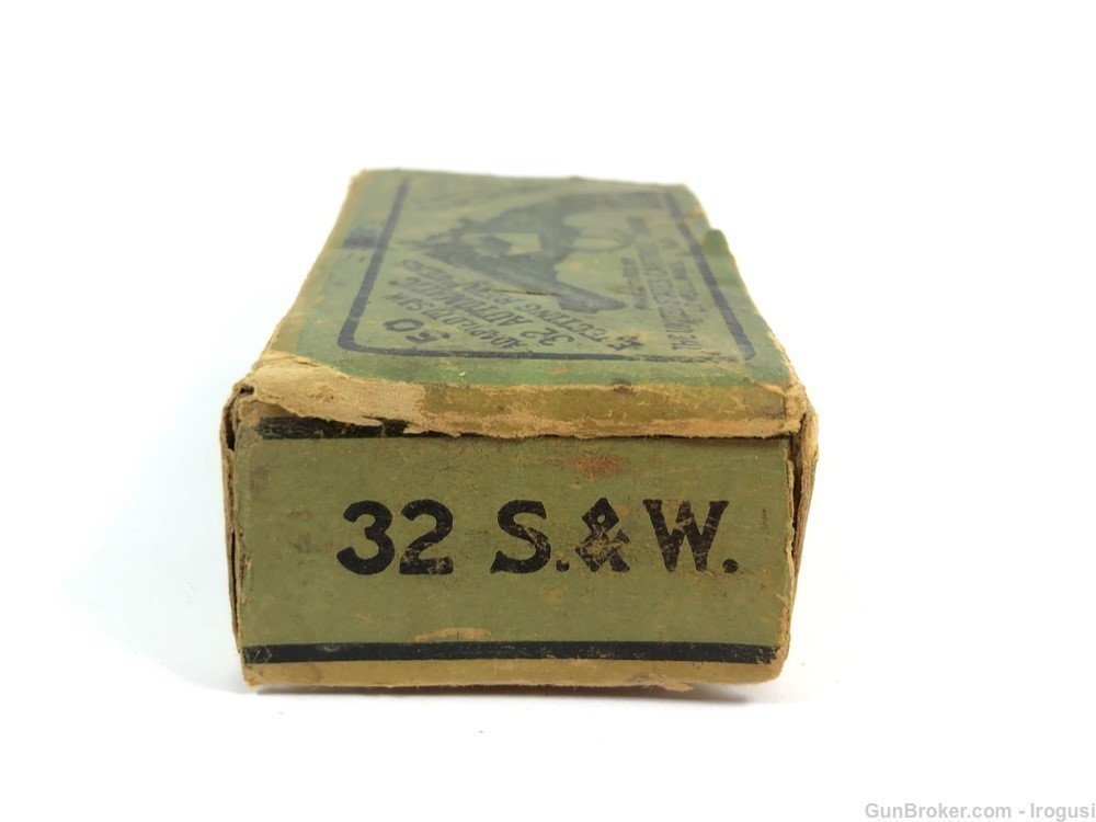 United States Cartridge Co .32 S&W Short USCC 44 Rounds Vintage Box 356-MO-img-3