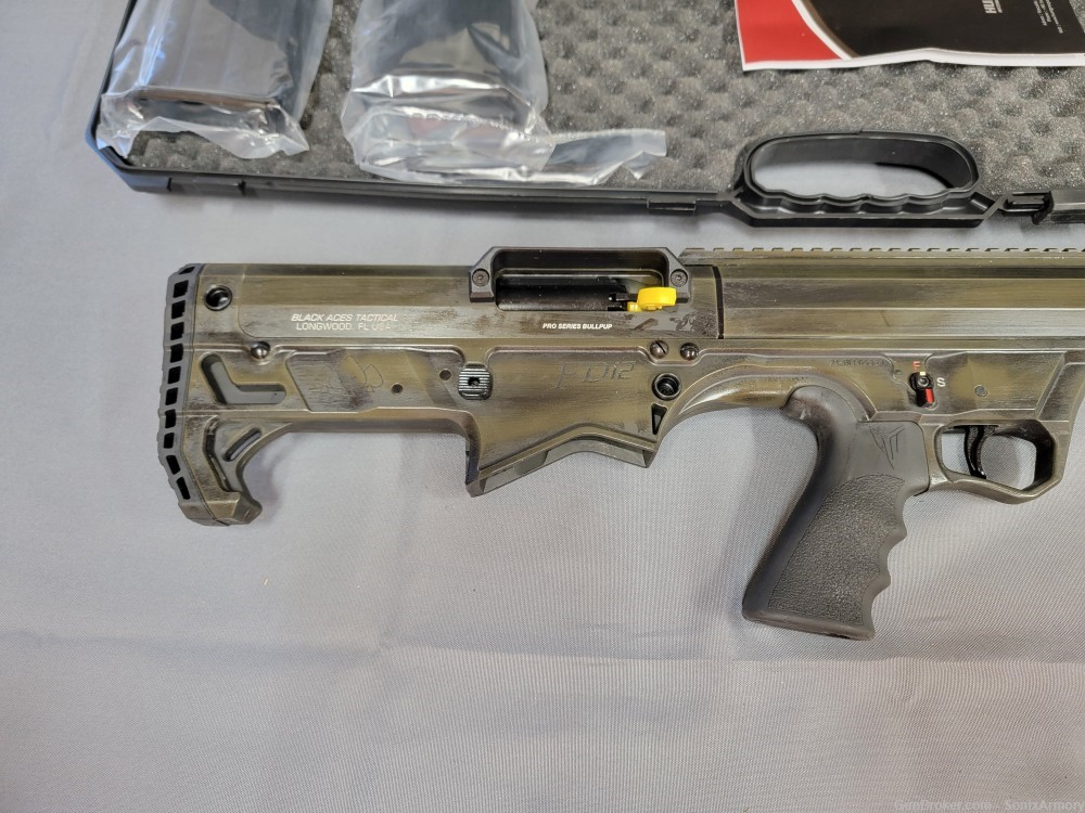 NEW - Black Aces Tactical BullPup Pump - RARE - 12 GA Shotgun w/ Magazines -img-2