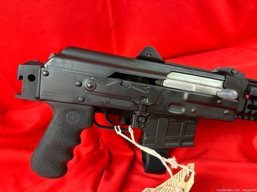 CAI Zastava PAP M85 5.56mm pistol, Adj/Fld Brace, Ultimak, Hogue-img-2