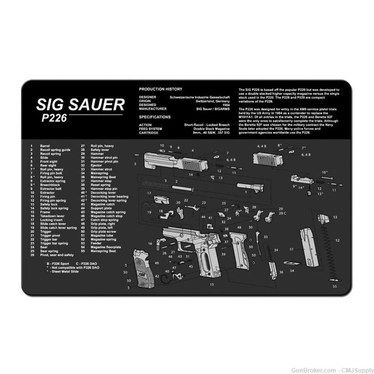 CLEANING MAT 11X17 SIG SAUER P226-img-0