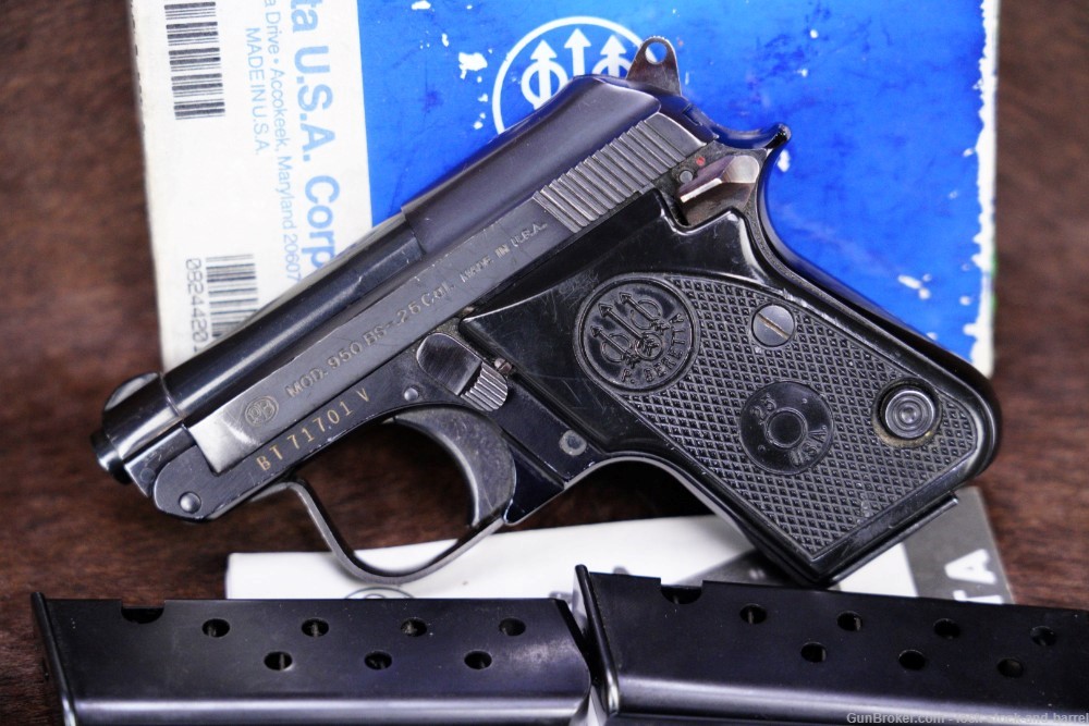 Beretta Model 950BS 950-BS .25 ACP 2.4” SAO Semi-Automatic Pistol-img-3