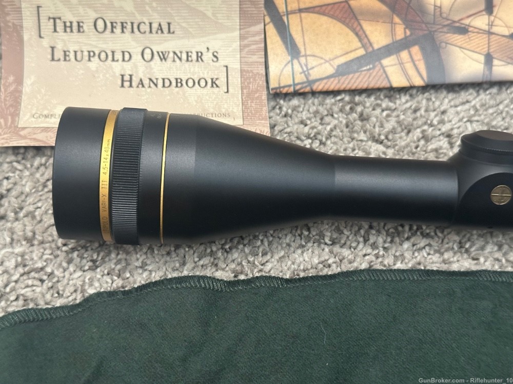 Leupold Vari-X III 4.5-14x40mm riflescope matte 1” tube Duplex AO W Box-img-2