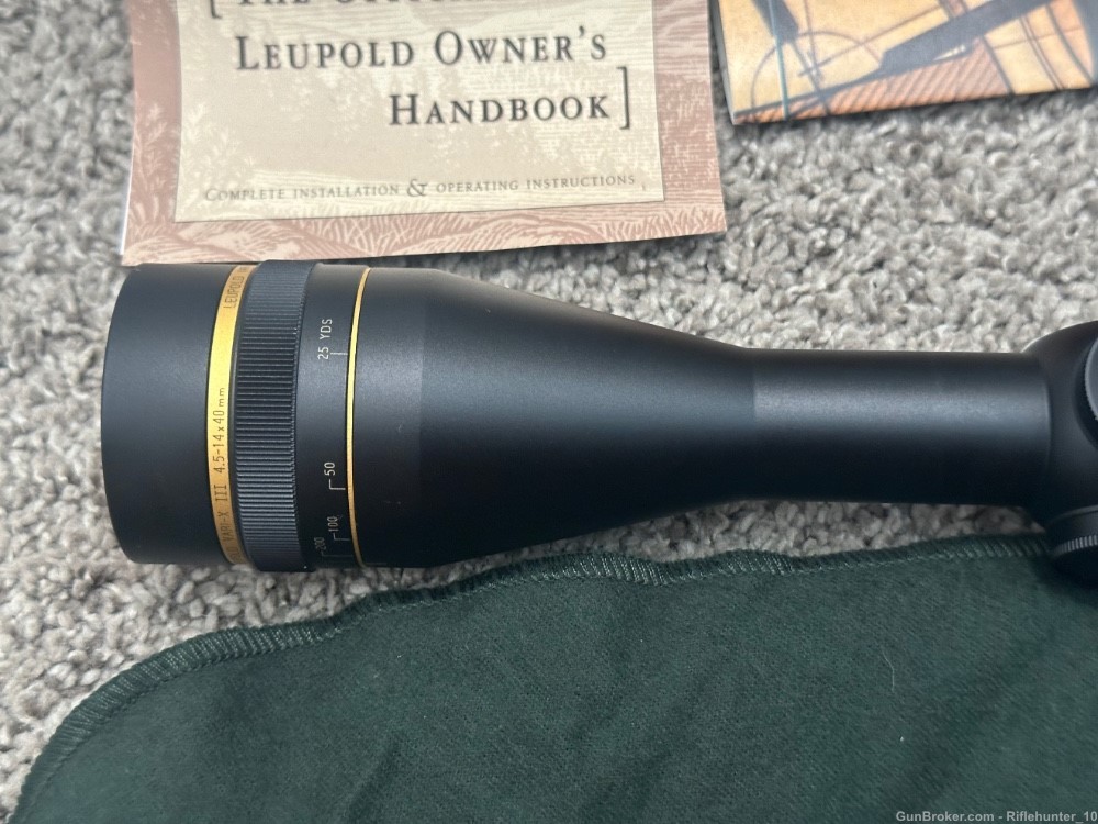 Leupold Vari-X III 4.5-14x40mm riflescope matte 1” tube Duplex AO W Box-img-6