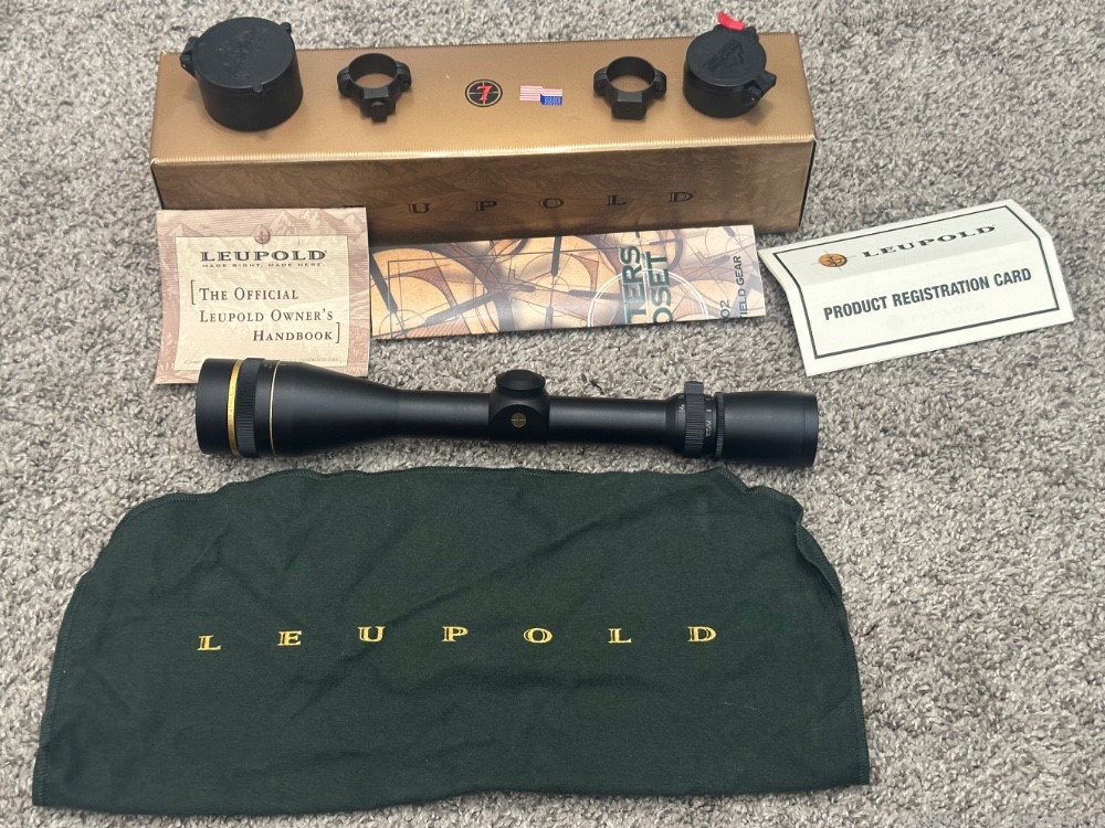 Leupold Vari-X III 4.5-14x40mm riflescope matte 1” tube Duplex AO W Box-img-0