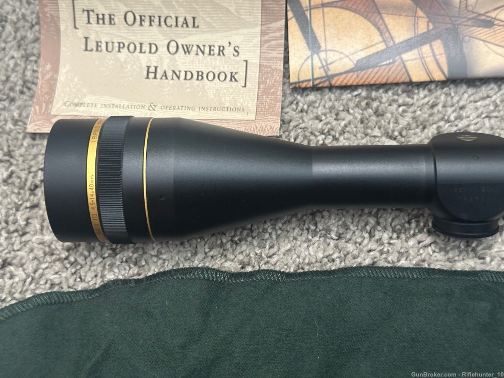 Leupold Vari-X III 4.5-14x40mm riflescope matte 1” tube Duplex AO W Box-img-4