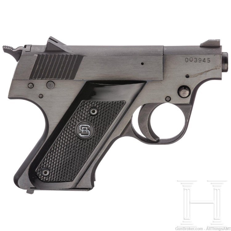 Sterling Arms PPL 'Ugly Duckling' .380 Auto black grips w/silver embossed -img-4