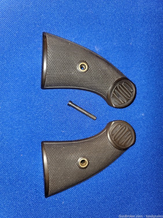 1 Set of Early Original Factory Colt Grips for Officers Model Match-img-0