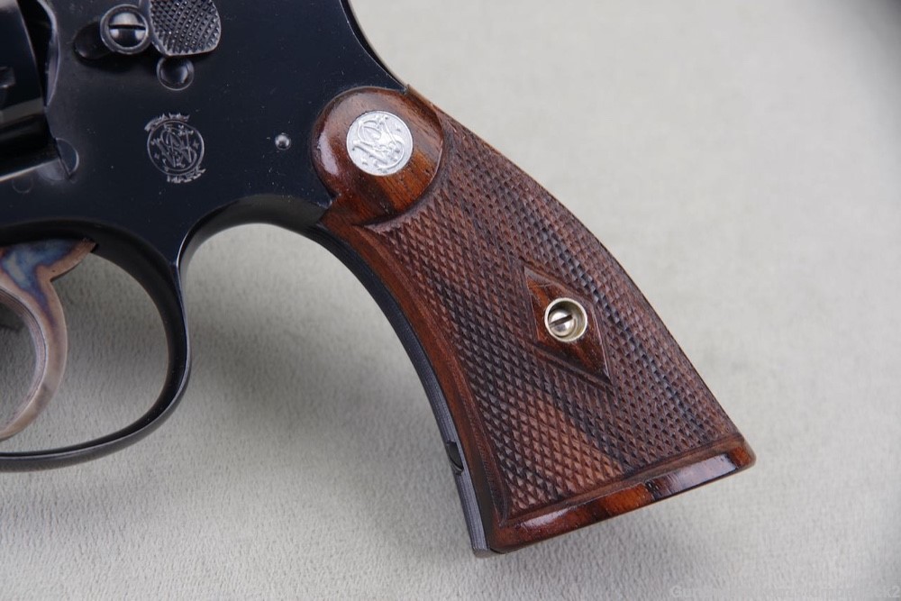 Exceptional Pre-War Smith & Wesson K-22 Outdoorsman .22LR 6'' Blue with Box-img-5