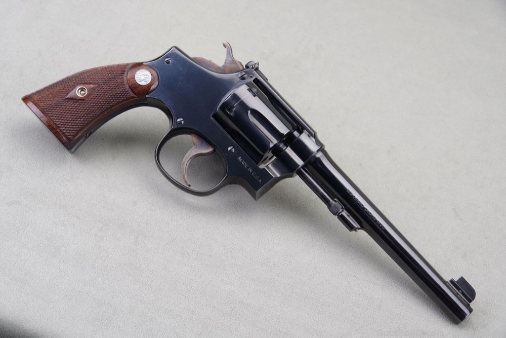 Exceptional Pre-War Smith & Wesson K-22 Outdoorsman .22LR 6'' Blue with Box-img-27