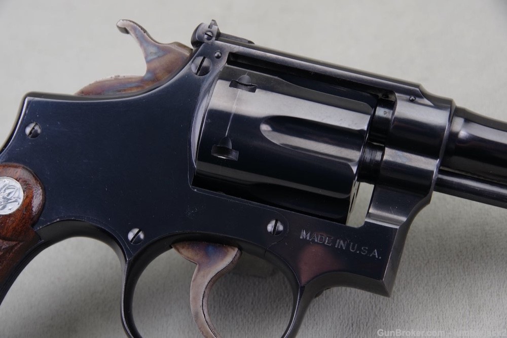 Exceptional Pre-War Smith & Wesson K-22 Outdoorsman .22LR 6'' Blue with Box-img-8