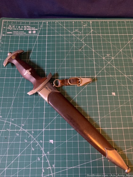 WW2 Rare German SA Dagger Maker & RZM Marked -img-3