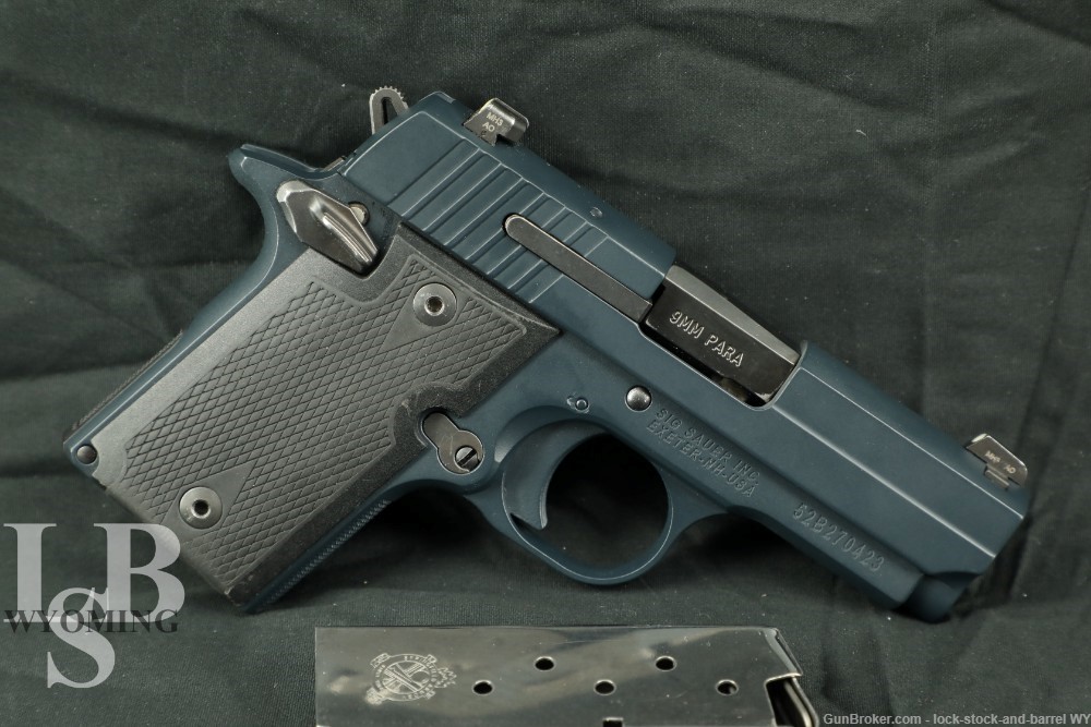 Sig Sauer P938 Nitron 9mm Micro-Compact Semi-Auto Pistol w/ Magazine-img-0