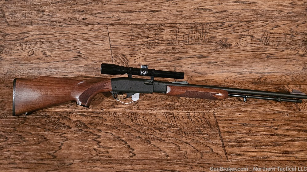 Remington 572 Fieldmaster BDL .22 LR, L, S Pump Action Rifle w/ Scope-img-0