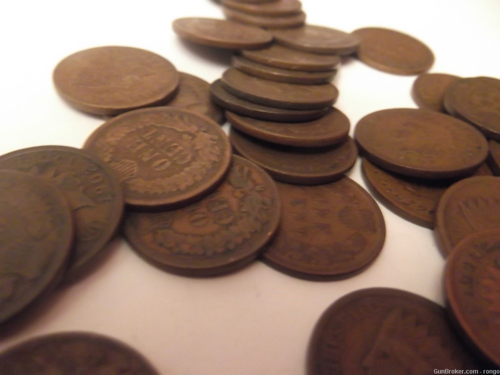 100 MIXED DATE INDIAN CENTS-img-2