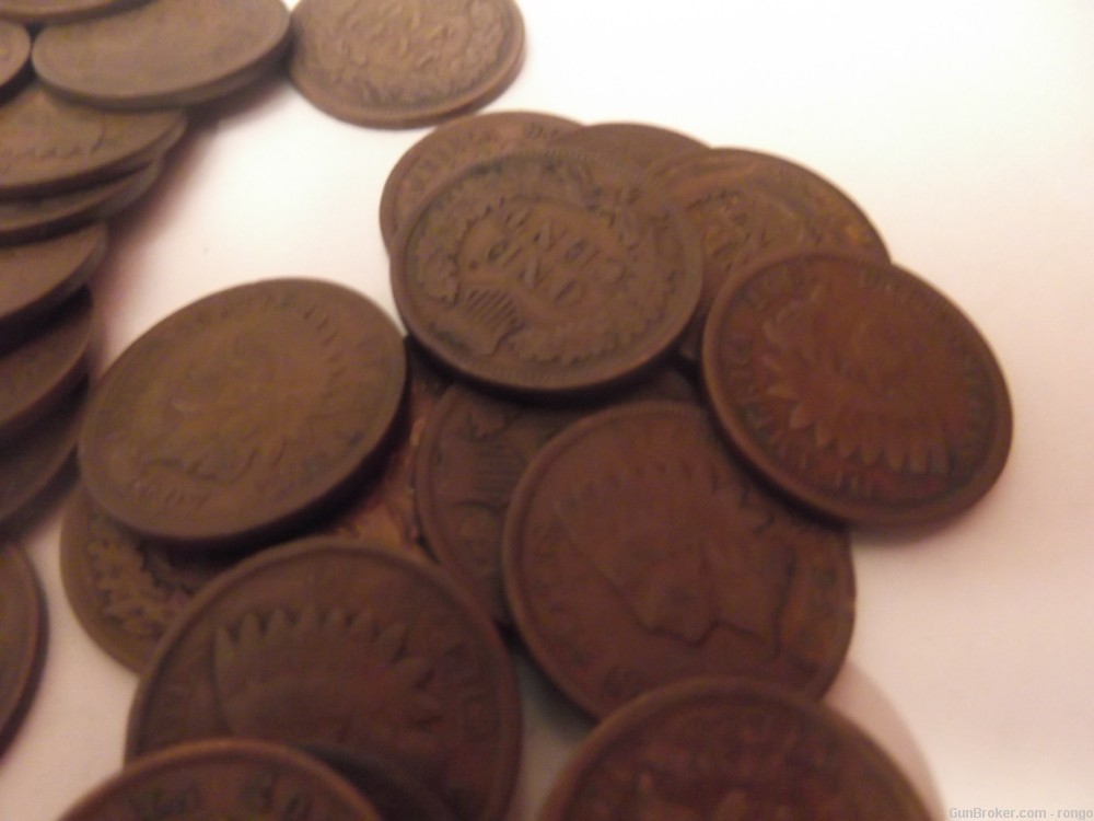 100 MIXED DATE INDIAN CENTS-img-3