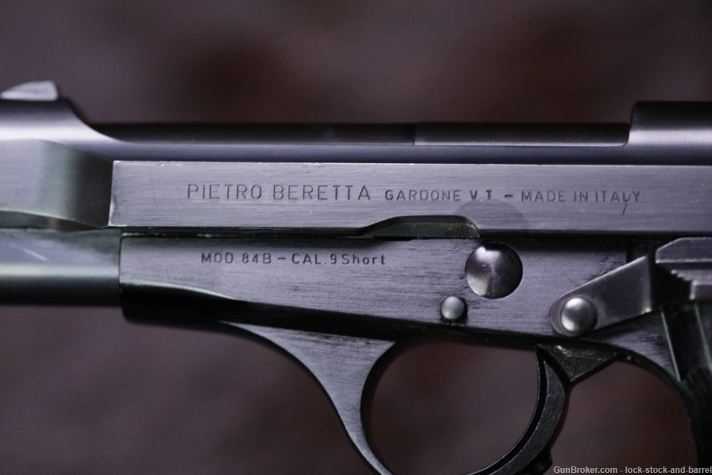 Beretta Model 84B 84-B .380 ACP 3.75" SA/DA Semi-Auto Pistol MFD 1982-img-15
