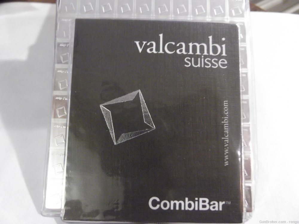 100 x 1 gram  SILVER BAR  Valcambi Silver CombiBar-img-2