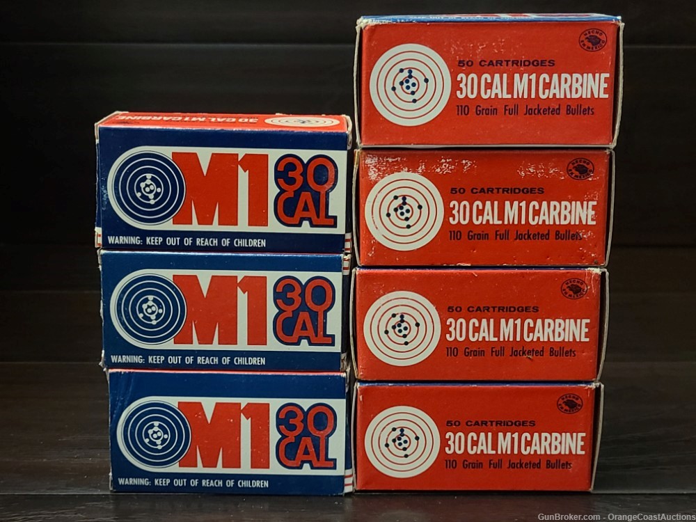 350 Rounds of Mexican M1 .30 Carbine 110gr. FMJ Rifle Ammo-img-0