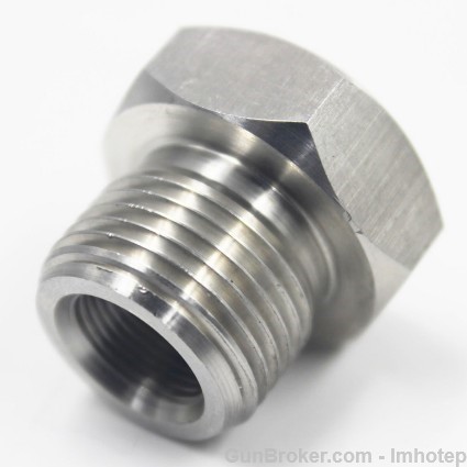 Thread Adapter 1/2X28 13/16 Stainless New -img-1