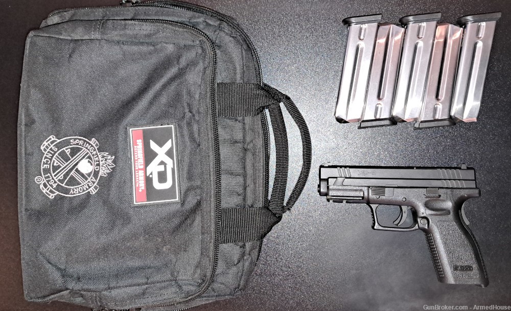 Springfield Armory XD-9 9MM XD9101 W/ Original Case, 5x 10rd Mags-img-3