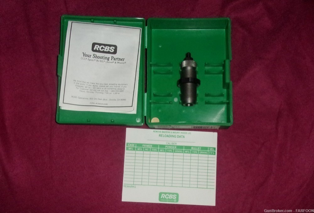 RCBS TAPER/C SEATER DIE  38 COLT SUPER AUTO 20262 GROUP B-img-1