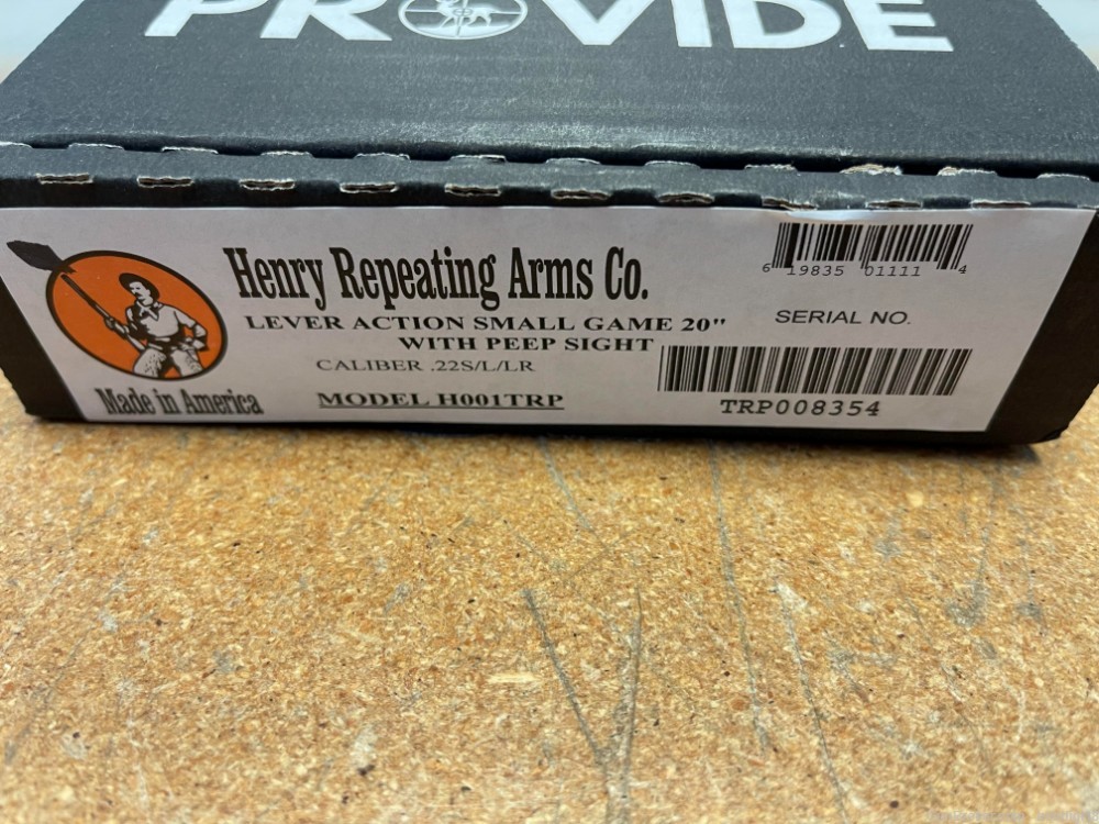 Henry Small Game Rifle 22LR Large Loop H001TRP Peep Sight NO CC FEES-img-4