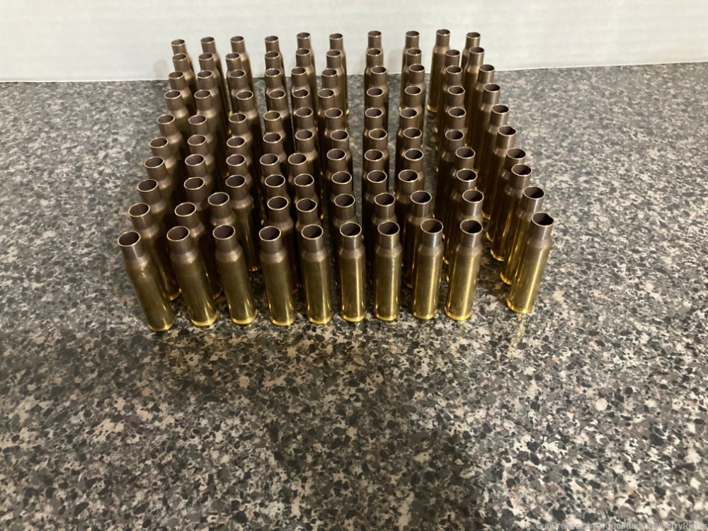 NEW 100 Pieces Winchester 308 IMI Military Match Reloading Brass -img-0