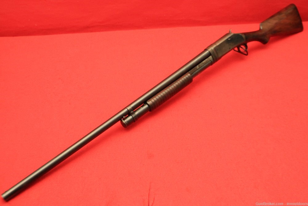 Winchester Model 1897 Pump Action 12-gauge 30"-barrel shotgun. -img-2