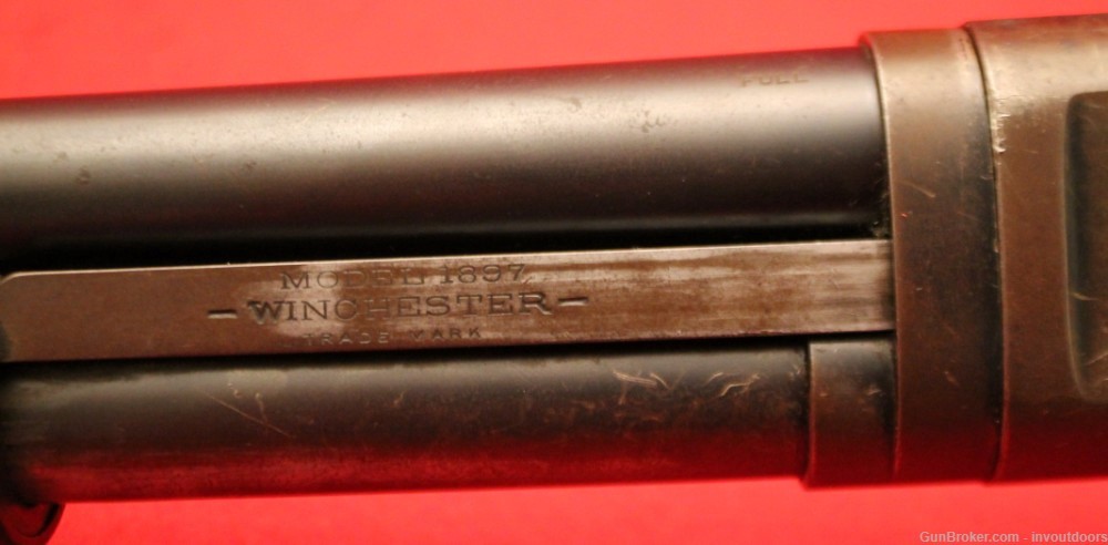 Winchester Model 1897 Pump Action 12-gauge 30"-barrel shotgun. -img-12