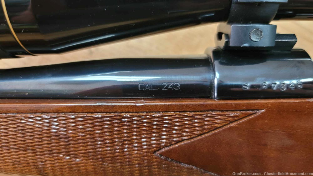 Interarms Mauser Bolt Action Type Rifle 243 Caliber Leupold 12X Scope-img-4