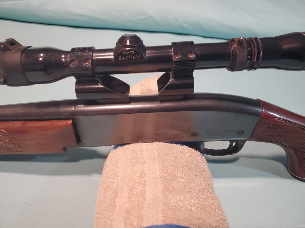 Remington 30-06 Woodsmaster 742 Rifle 1 Clip 2x7 scope-img-2