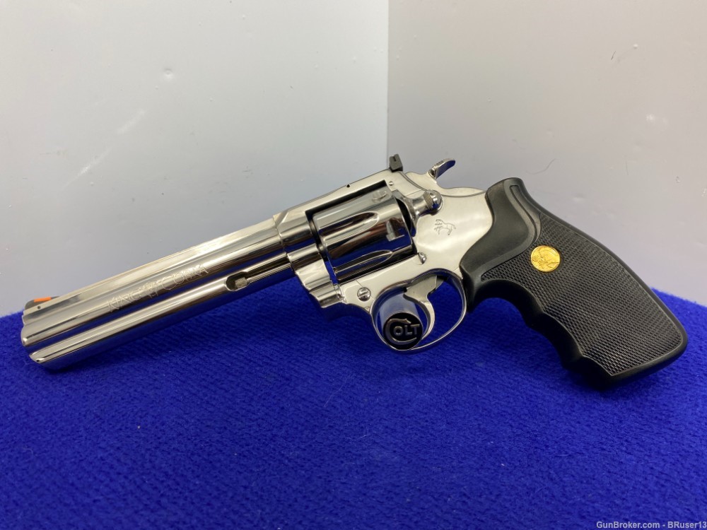 1987 Colt King Cobra .357 Mag 6" *BREATHTAKING BRIGHT STAINLESS* Beautiful-img-2