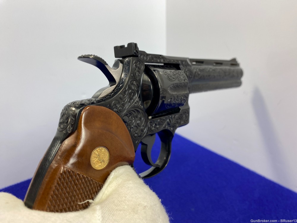 Colt Python .357Mag Blue 6" *BREATHTAKING COLT FACTORY CLASS "D" ENGRAVED*-img-27