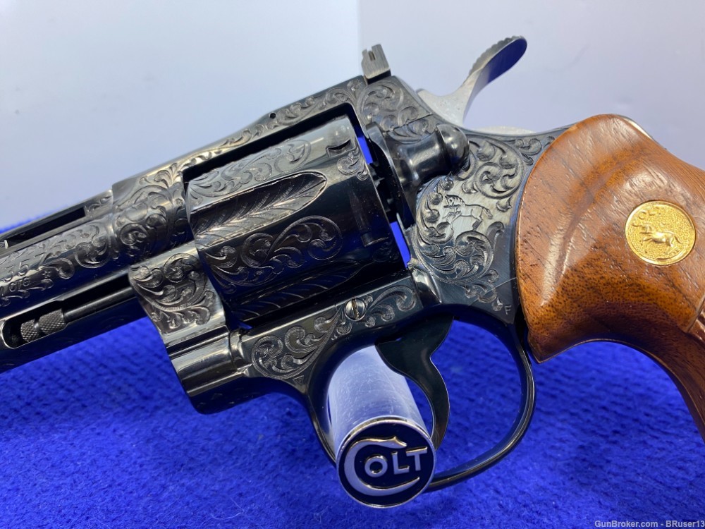 Colt Python .357Mag Blue 6" *BREATHTAKING COLT FACTORY CLASS "D" ENGRAVED*-img-8