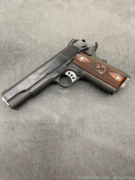 Nice-Springfield Armory Garrison 1911 .45 ACP Blued 5" with Upgrades !-img-1