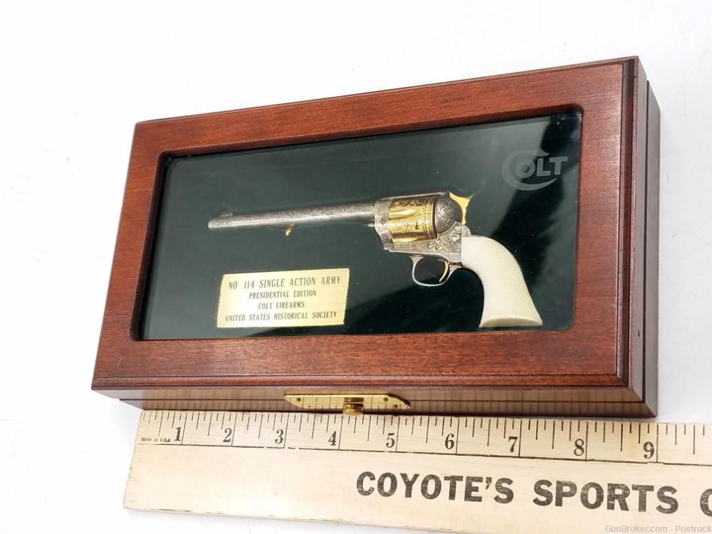 47% scale miniature “Presidential Edition” Colt SAA Revolver w/ Ivory Grips-img-31