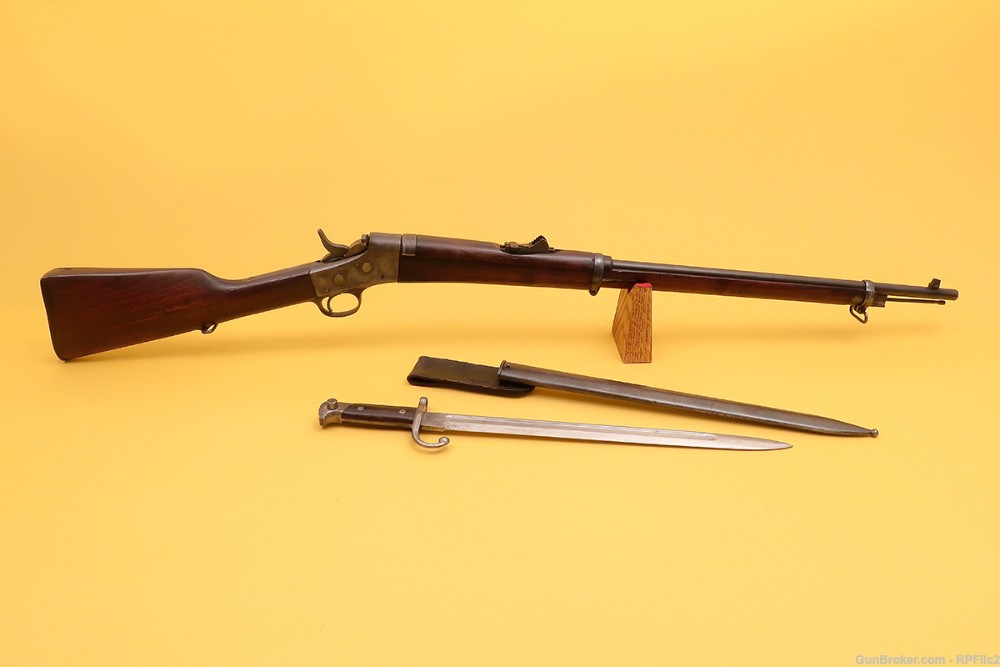Remington Model 1902 Rolling Block -  7x57 - With Bayonet-img-0