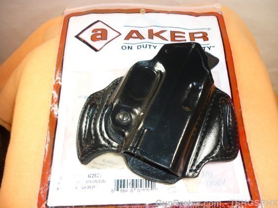Glock 26 Aker Flatsider Holster BLK RH-img-0