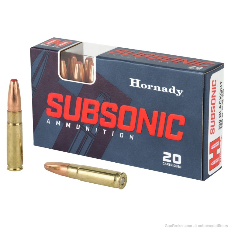 Hornady Subsonic 300 BLK 200 Grain Sub-X 160 Rounds-img-0