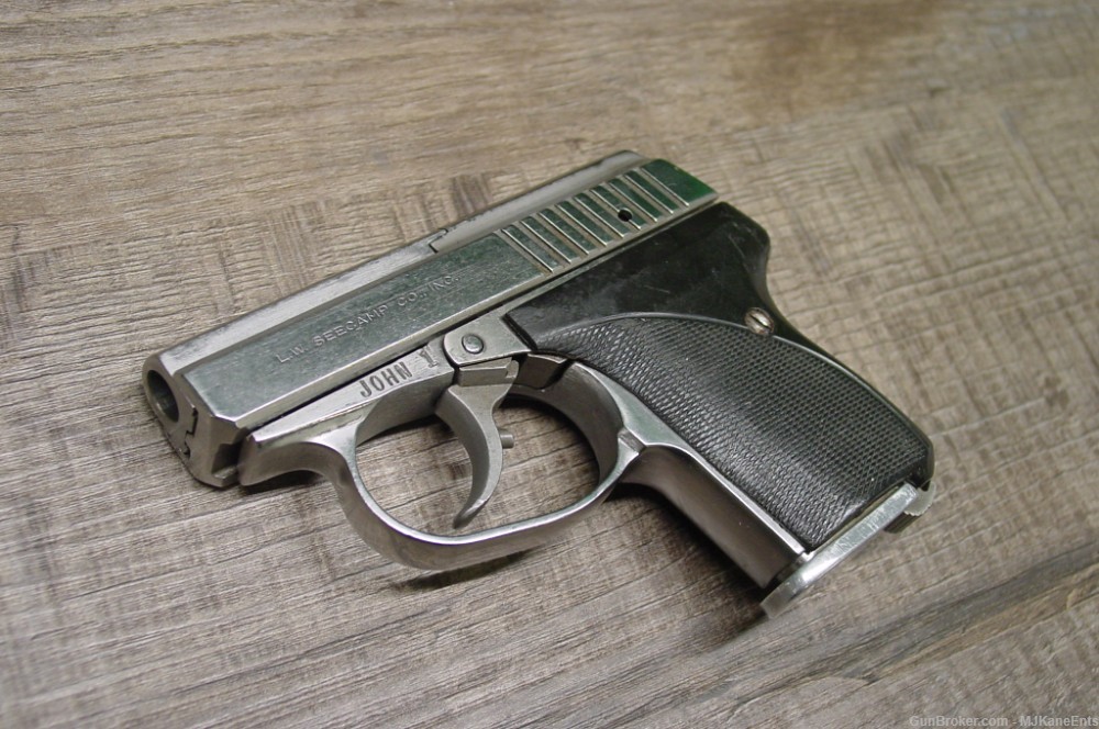 Original vintage L.W. Seecamp LWS32 .32ACP micro pistol w/box & extras!-img-6
