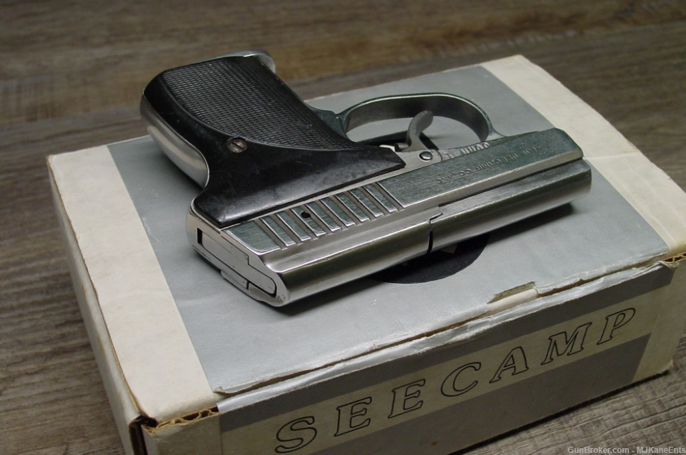 Original vintage L.W. Seecamp LWS32 .32ACP micro pistol w/box & extras!-img-7