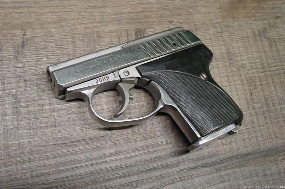 Original vintage L.W. Seecamp LWS32 .32ACP micro pistol w/box & extras!-img-0