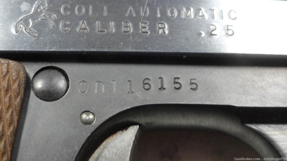 EXCELLENT SHAPE Colt Junior 25 ACP Automatic Vest Pocket Pistol 1908 Style-img-2
