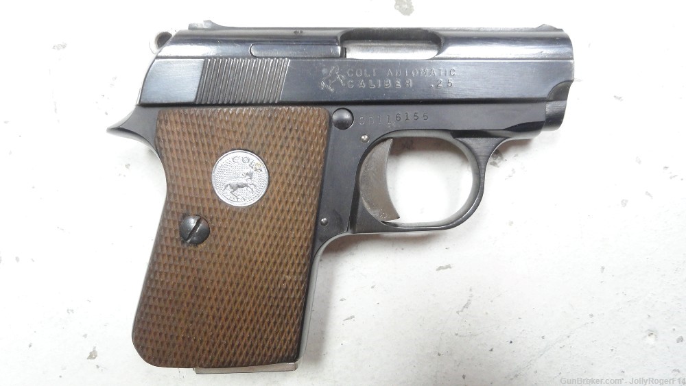 EXCELLENT SHAPE Colt Junior 25 ACP Automatic Vest Pocket Pistol 1908 Style-img-0