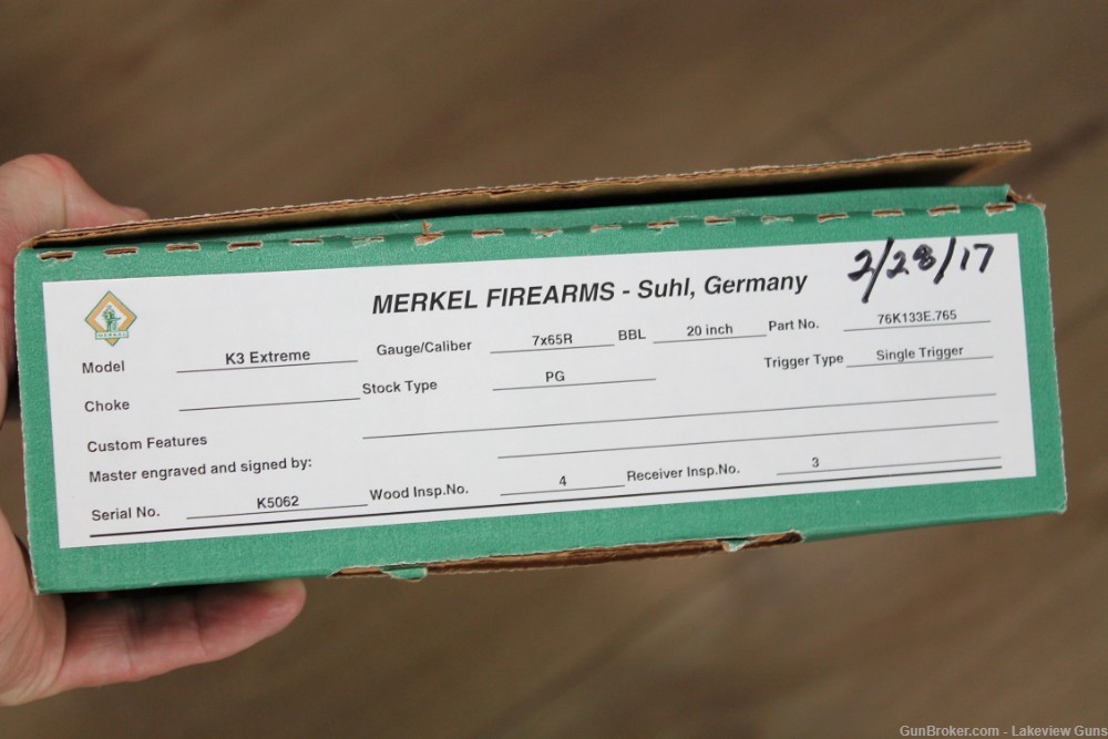 Merkel Firearms K3 Extreme Lightweight stalking rifle 7.65R unfired in box-img-6
