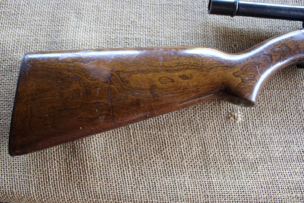 Winchester Model 61 22s,l,lr Pump Rifle w/ Weaver Scope Ca. 1948-img-4