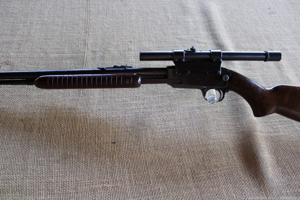 Winchester Model 61 22s,l,lr Pump Rifle w/ Weaver Scope Ca. 1948-img-24