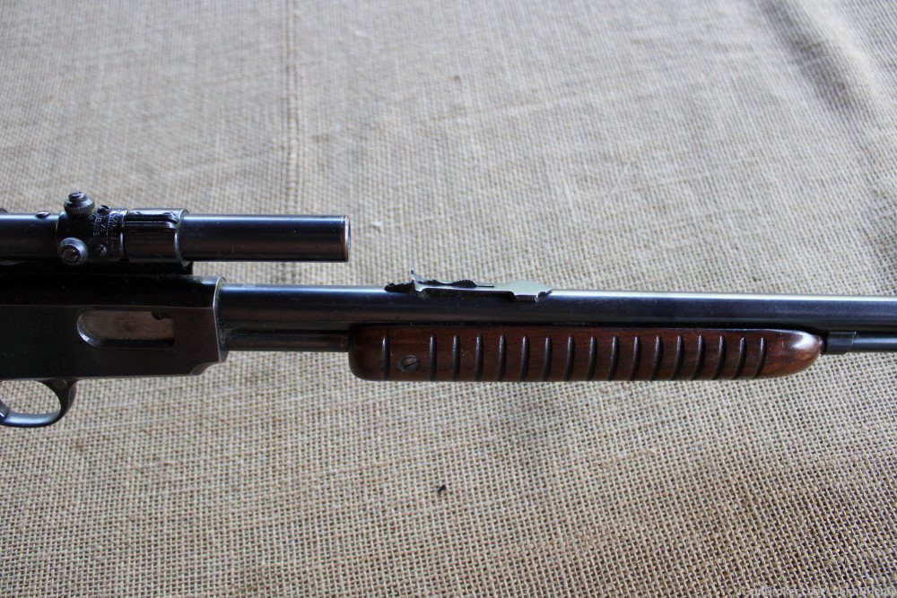 Winchester Model 61 22s,l,lr Pump Rifle w/ Weaver Scope Ca. 1948-img-10