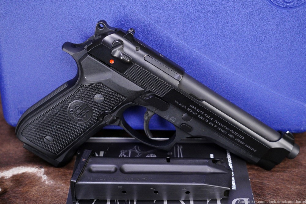 Beretta Model 92FS 92-FS 9mm Parabellum Double Action Semi Automatic Pistol-img-2